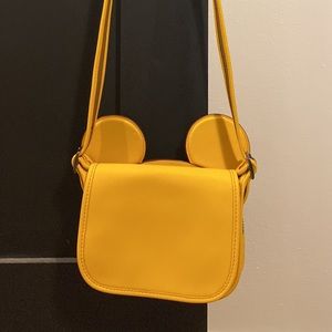 Coach x Disney Yellow Crossbody Purse